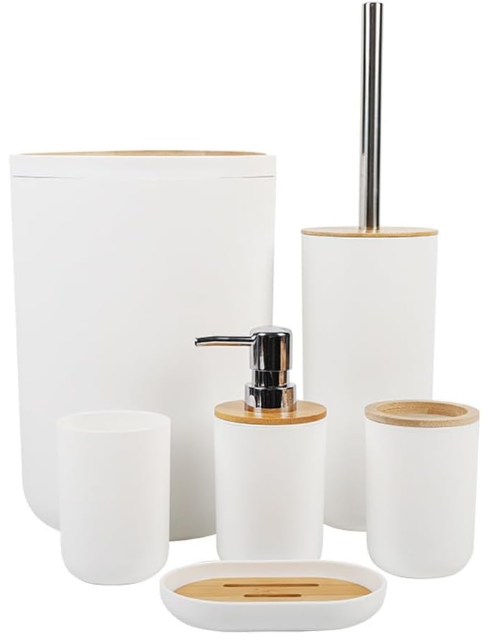 Kit de baño de 6 piezas